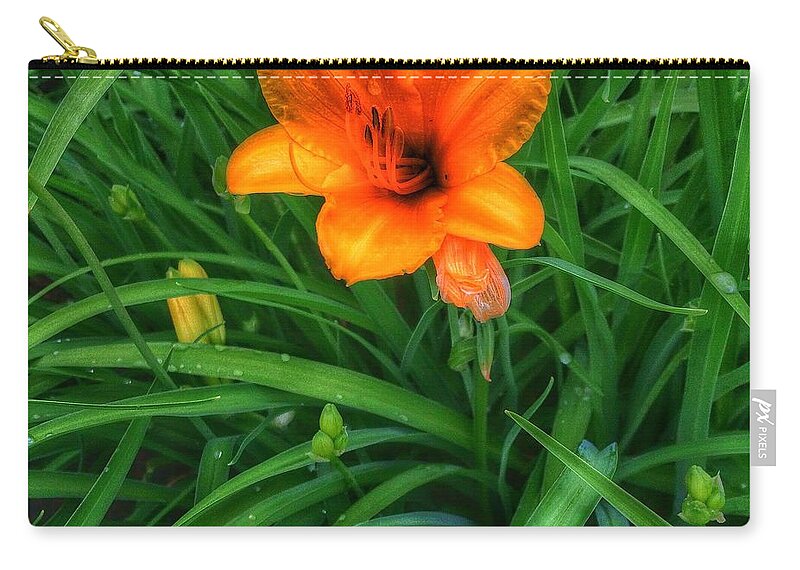 Lily Zip Pouch featuring the photograph After the Rains #2 by Nick Heap