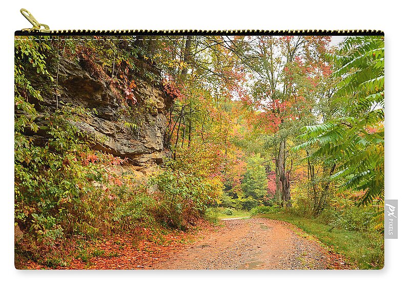 Fall Zip Pouch featuring the photograph Almost Home by Lisa Lambert-Shank