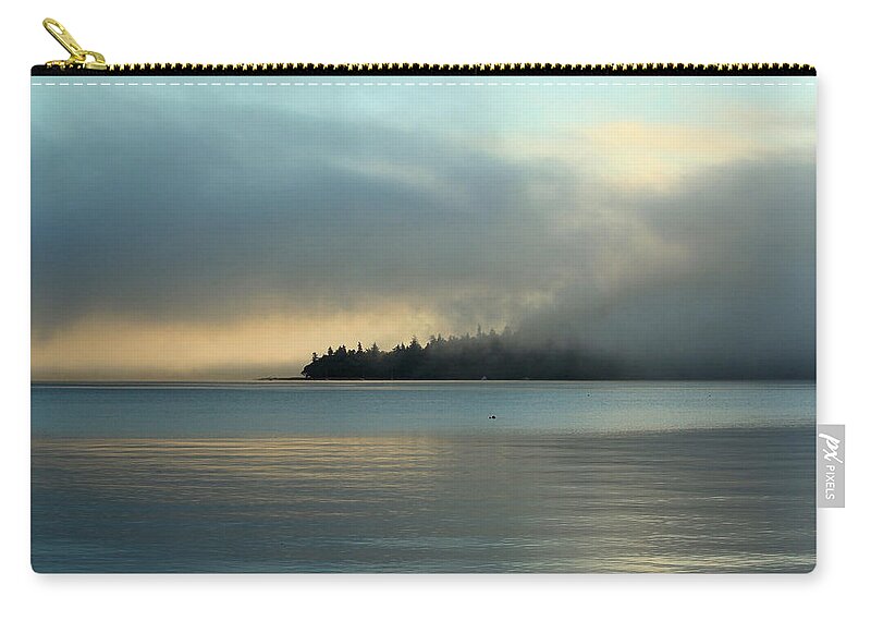 Sunrise Carry-all Pouch featuring the photograph An Island in Fog by E Faithe Lester