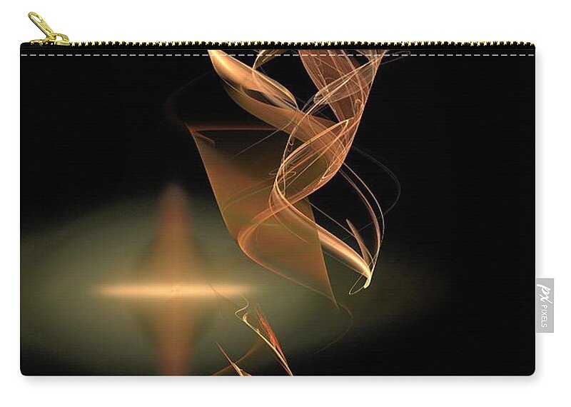 Ascent Zip Pouch featuring the digital art Ascent #1 by Elizabeth McTaggart