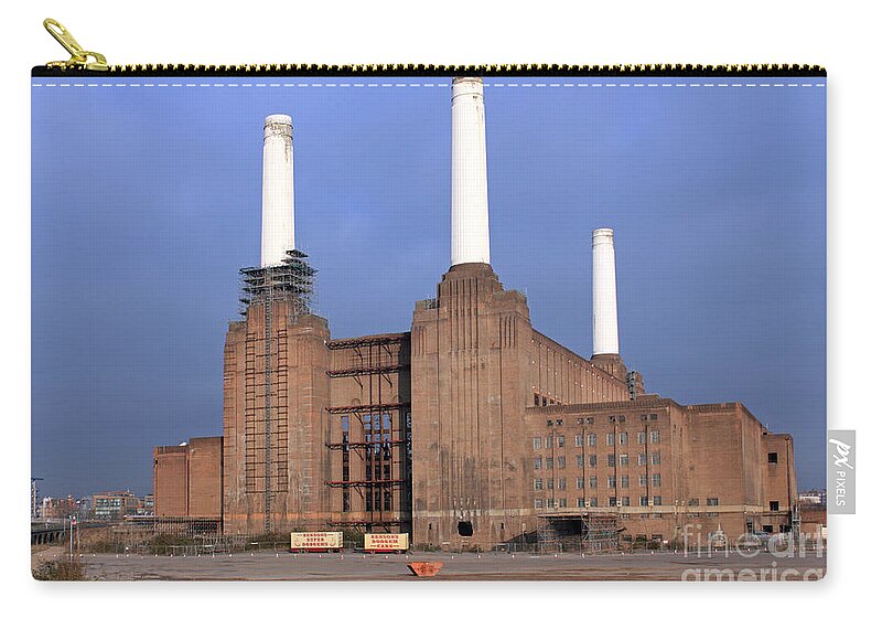Battersea Power Station Zip Pouch featuring the photograph Battersea power station #1 by Julia Gavin