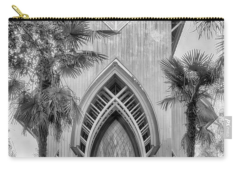 Nature Zip Pouch featuring the photograph Baughman Meditation Center #1 by Howard Salmon