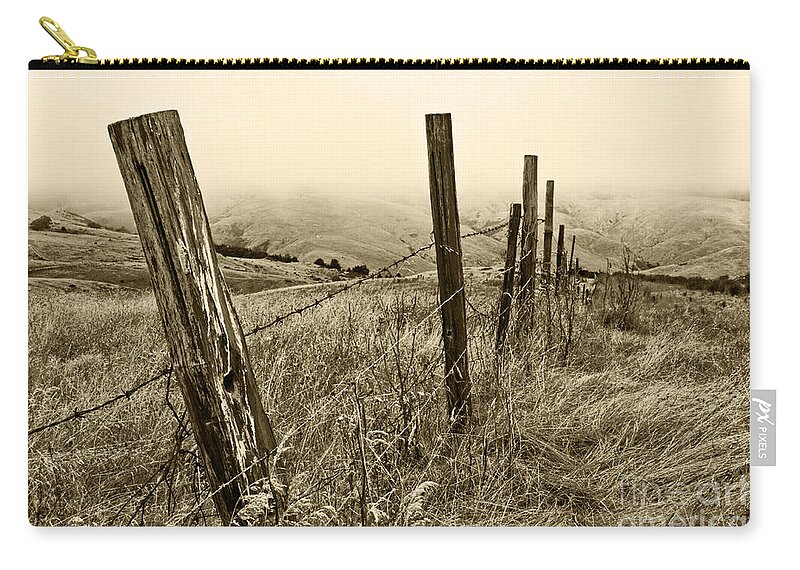 California Zip Pouch featuring the photograph Bay Hill Road by Roselynne Broussard
