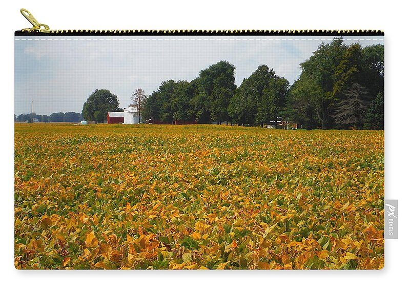 Beans For Harvest Zip Pouch featuring the photograph Beans For Harvest #2 by Paddy Shaffer