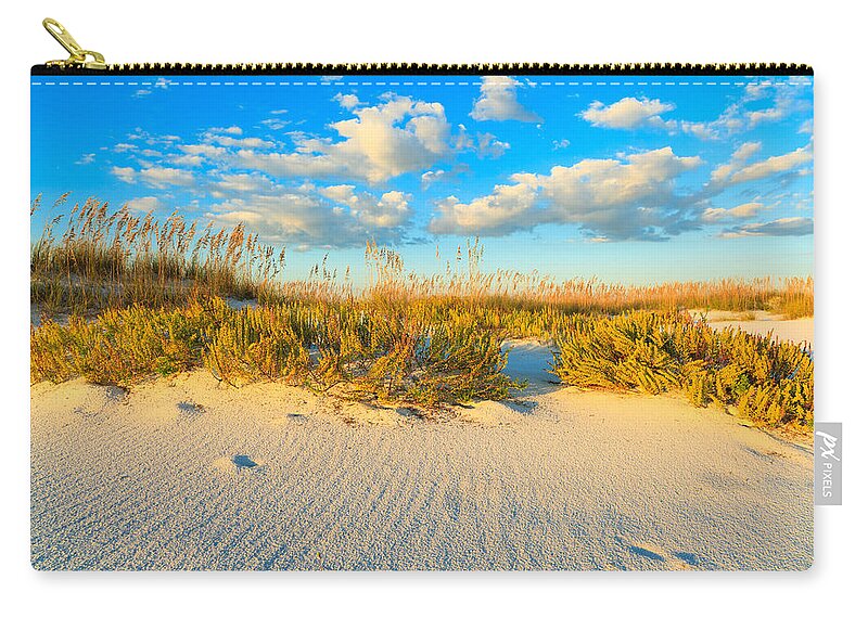 Florida Zip Pouch featuring the photograph Beautiful Beach #1 by Raul Rodriguez