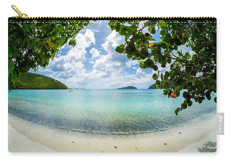 Caribbean Carry-all Pouch featuring the photograph Beautiful Caribbean beach by Raul Rodriguez
