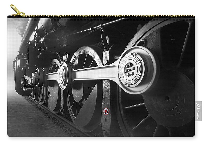 Transportation Carry-all Pouch featuring the photograph Big Wheels by Mike McGlothlen