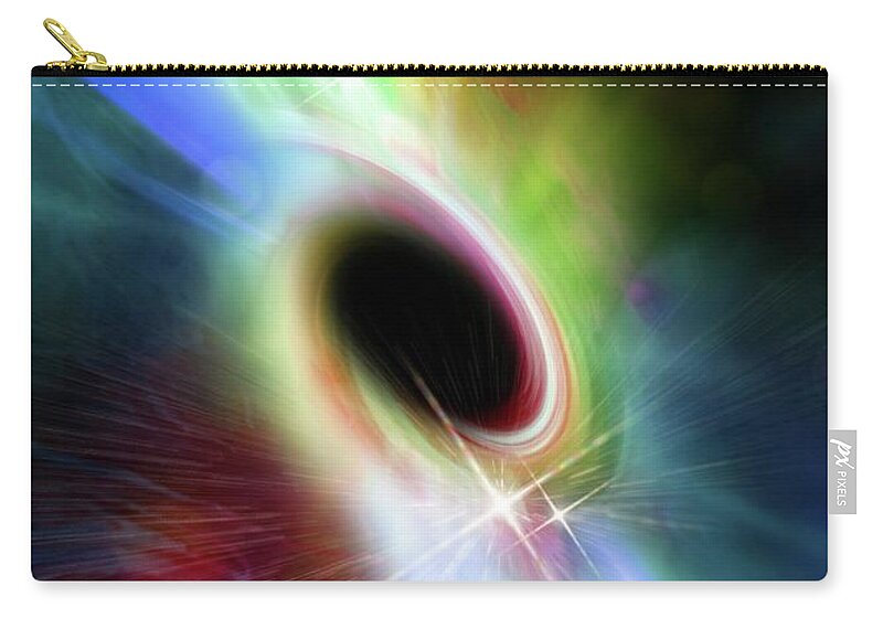 Concepts & Topics Carry-all Pouch featuring the digital art Black Hole, Artwork by Victor Habbick Visions