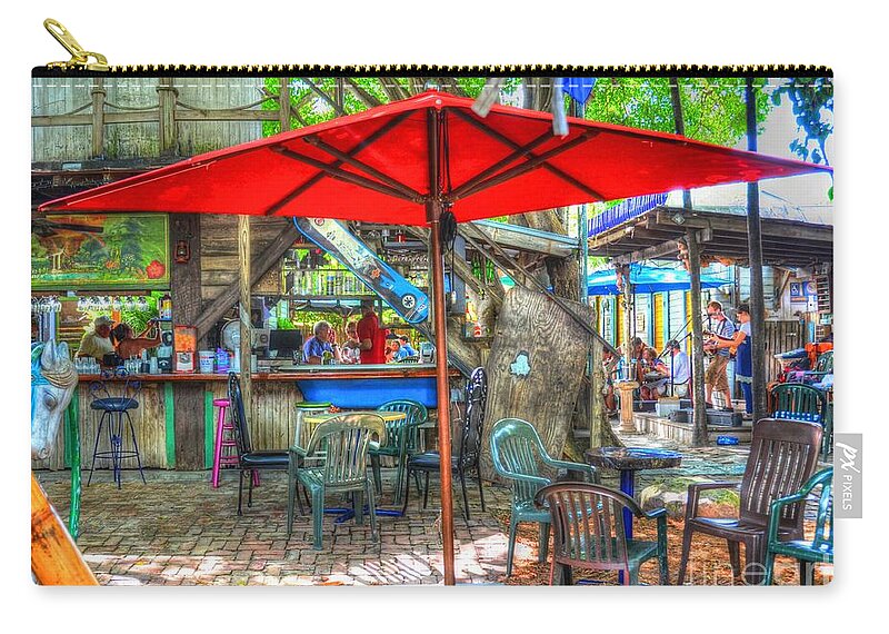 Key West Zip Pouch featuring the photograph Blue Heaven #2 by Debbi Granruth
