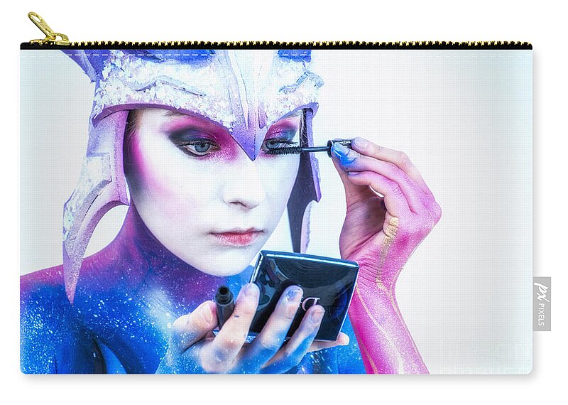 Activity Carry-all Pouch featuring the photograph Bodypainting by Traven Milovich