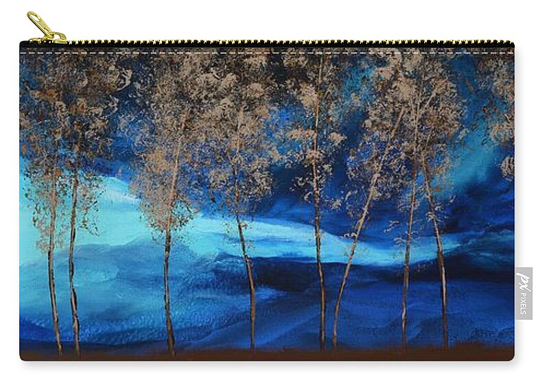 Storm Carry-all Pouch featuring the painting Brewing Storm by Linda Bailey