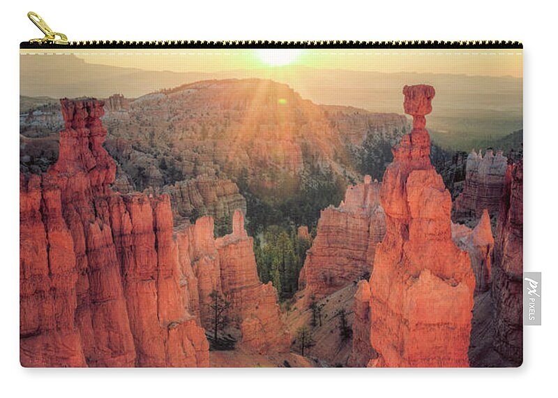 Scenics Zip Pouch featuring the photograph Bryce Canyon National Park #1 by Michele Falzone