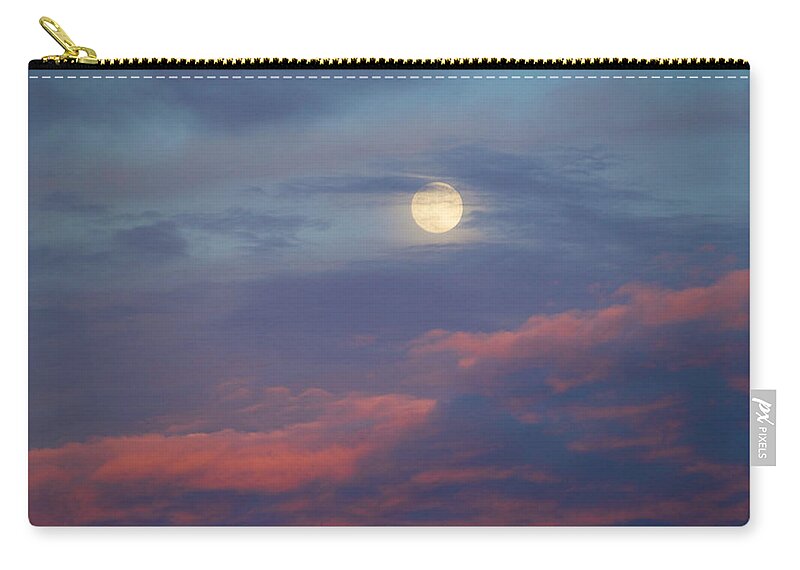 Tranquility Zip Pouch featuring the photograph Cajun Moon #1 by Paul D. Taylor