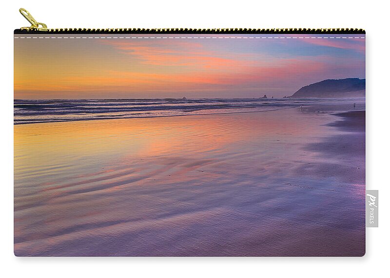 Cannon Beach Carry-all Pouch featuring the photograph Cannon Beach Sunset by Adam Mateo Fierro