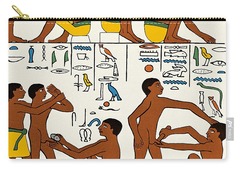 Circumcision, Ancient Egypt, 2600 Bc Carry-all Pouch for Sale by Wellcome Images