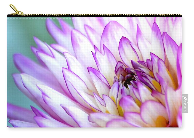 Flower Zip Pouch featuring the photograph Dahlia by Deena Stoddard
