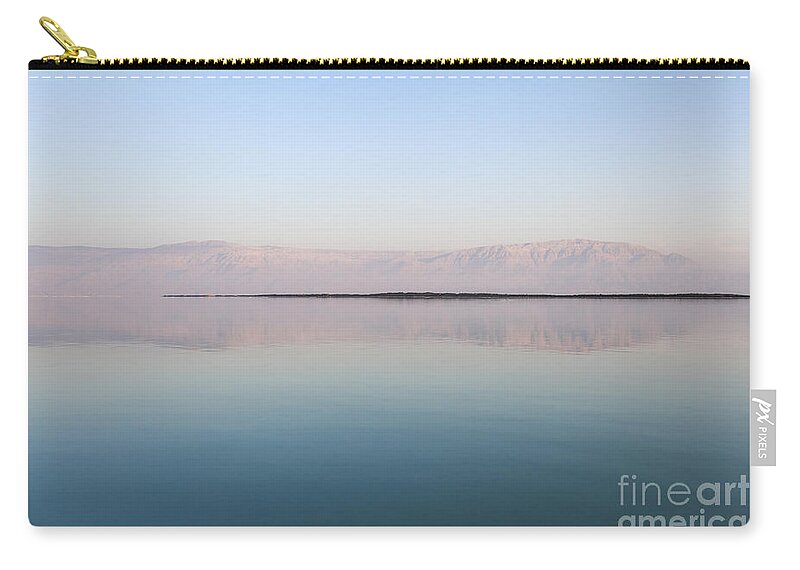 Landscapes Zip Pouch featuring the photograph Dead Sea landscape Israel 2 #1 by Gal Eitan