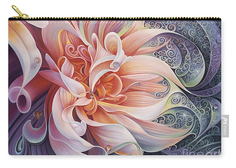 Curves Zip Pouch featuring the painting Delight by Ricardo Chavez-Mendez