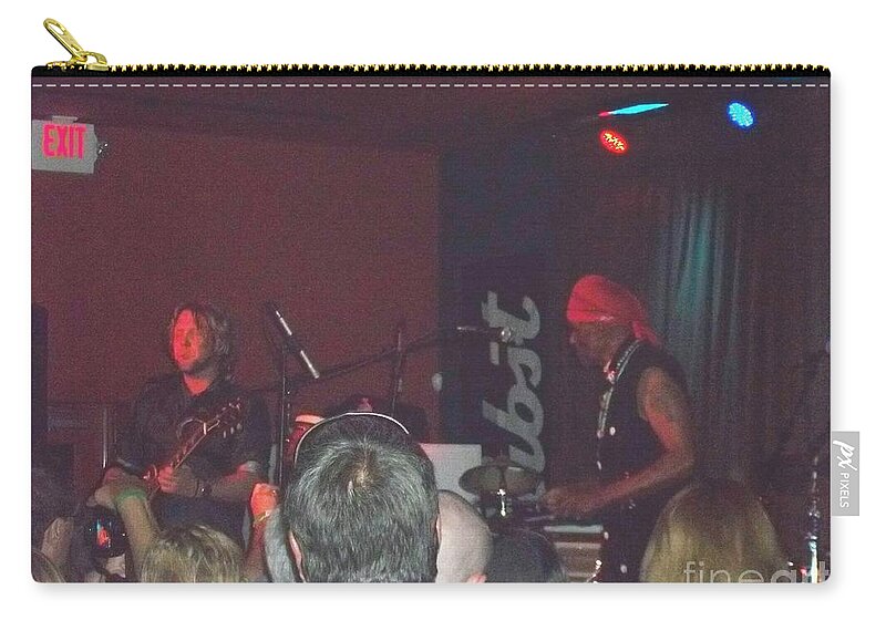  Zip Pouch featuring the photograph Devon Allman and Cyril Neville by Kelly Awad