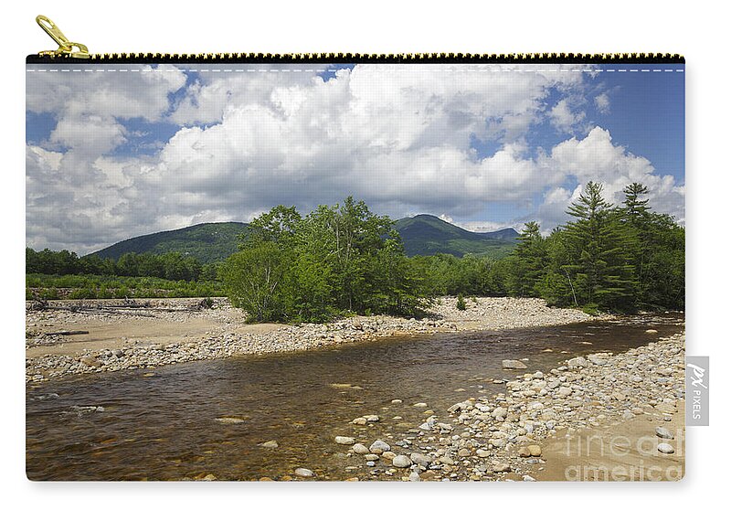 East Branch Of The Pemi Zip Pouch featuring the photograph East Branch of the Pemigewasset River - Lincoln New Hampshire #1 by Erin Paul Donovan