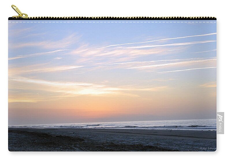 Horizontal Zip Pouch featuring the photograph Easy Sunrise by Kay Lovingood