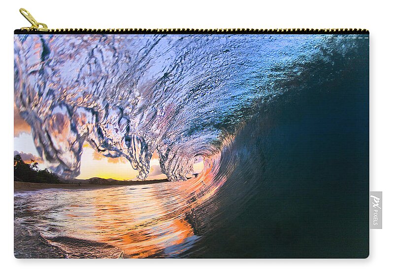 Tubed Zip Pouch featuring the photograph Fire And Ice by Sean Davey