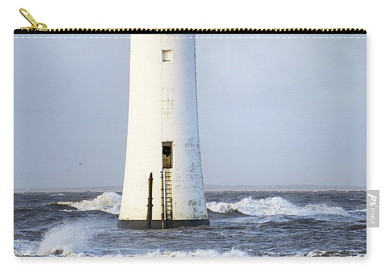 Storm Carry-all Pouch featuring the photograph Fort Perch Lighthouse by Spikey Mouse Photography