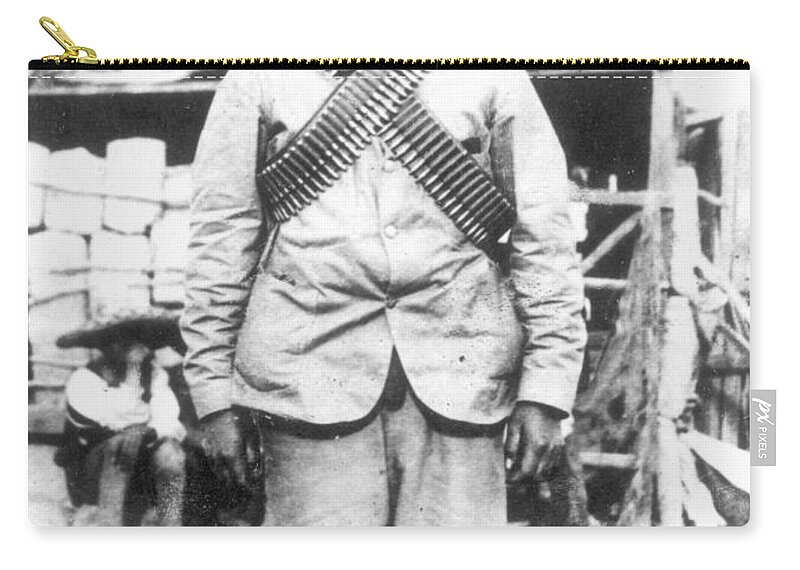 1914 Zip Pouch featuring the photograph Francisco 'pancho' Villa #1 by Granger