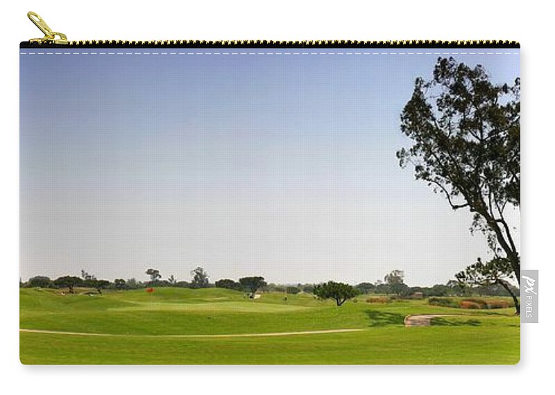 Beautiful Zip Pouch featuring the photograph Golf Fairway #1 by Henrik Lehnerer