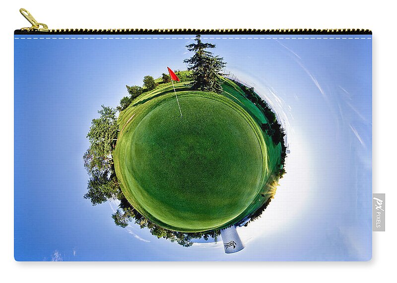 University Zip Pouch featuring the photograph Golf #1 by Niels Nielsen