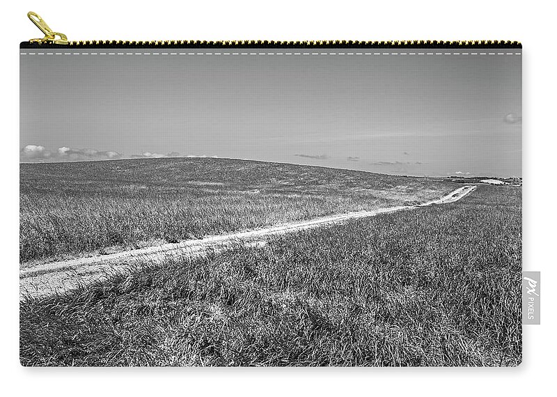 Scenics Zip Pouch featuring the photograph Gravel Road Trough Pasture #1 by Sindre Ellingsen