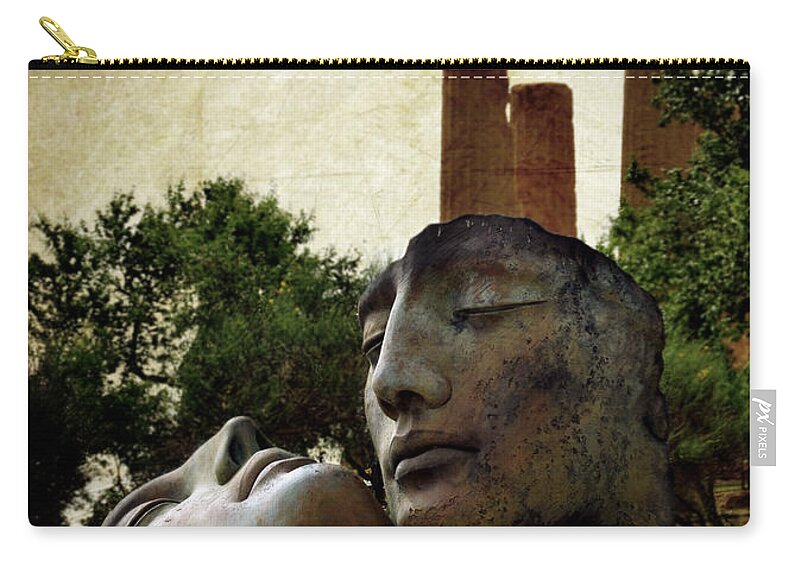Hermanos Zip Pouch featuring the photograph 'Hermanos' in the Valley of the Temples #2 by RicardMN Photography