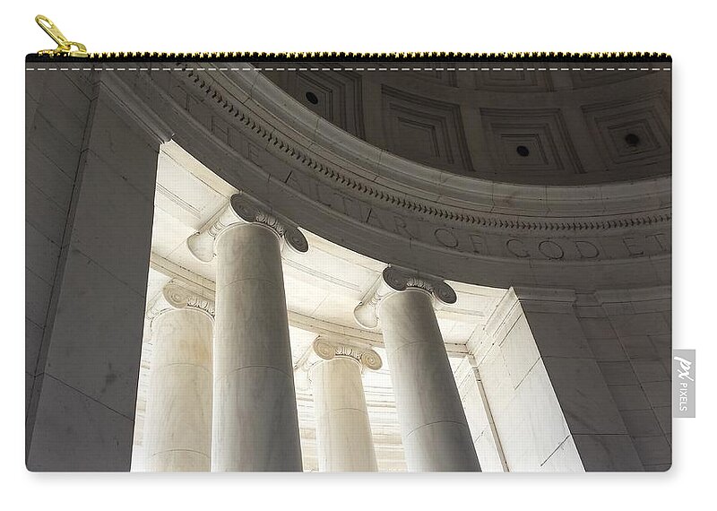 Declaration Of Independence Carry-all Pouch featuring the photograph Jefferson Memorial Architecture by Kenny Glover