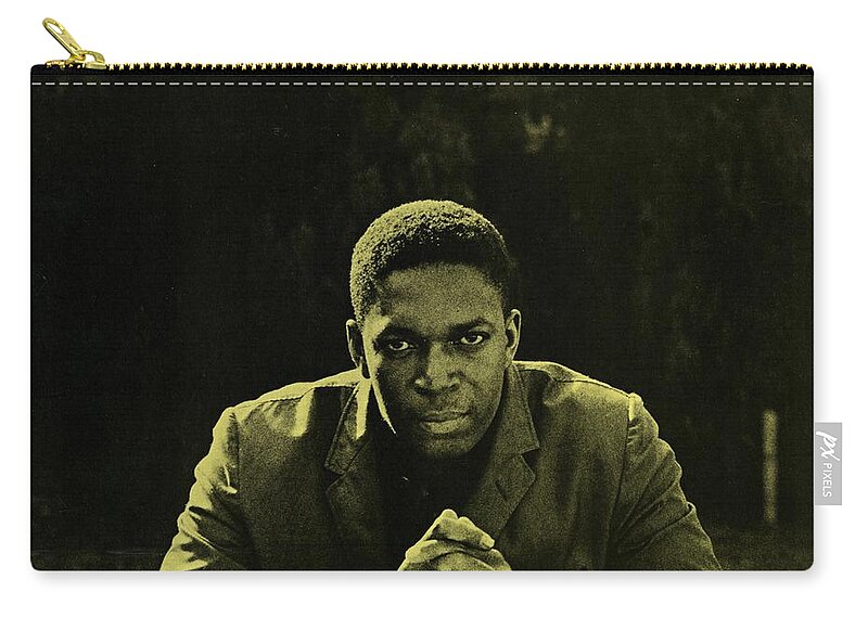 Jazz Zip Pouch featuring the digital art John Coltrane - Coltrane by Concord Music Group