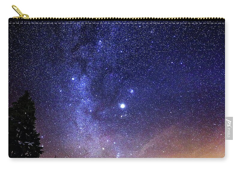Scenics Zip Pouch featuring the photograph Jupiter Rising #1 by Alexis Birkill