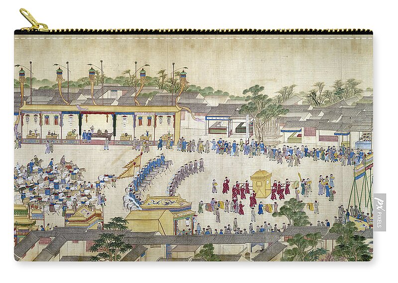 18th Century Zip Pouch featuring the painting K'ang-hsi (1654-1722) #1 by Granger