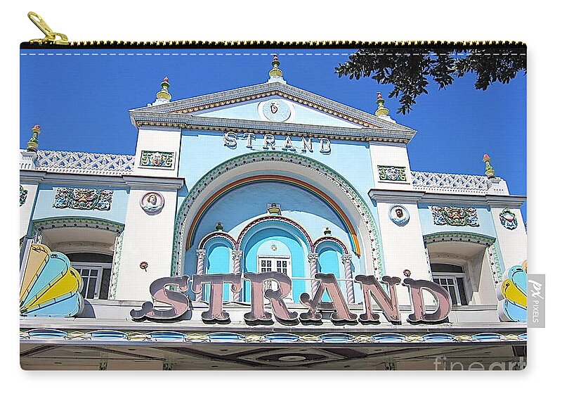 Key West Florida - Strand Movie Theater - Which Is Now A Walgreen's Drug Store. Zip Pouch featuring the photograph Key West Florida Strand Movie Theater #2 by Robert Birkenes