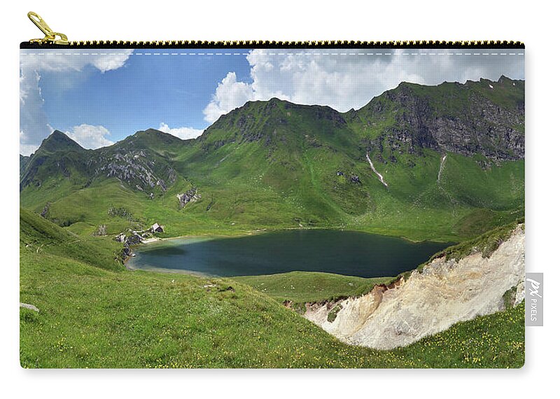 Scenics Zip Pouch featuring the photograph Lago Tom #1 by Federica Grassi