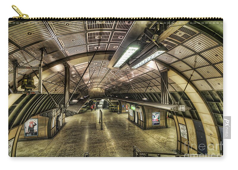Yhun Suarez Zip Pouch featuring the photograph London Bridge Station 1.0 #1 by Yhun Suarez