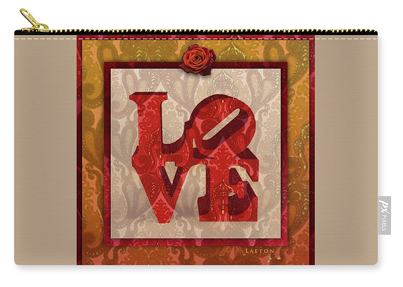 Love Zip Pouch featuring the photograph Love #1 by Richard Laeton