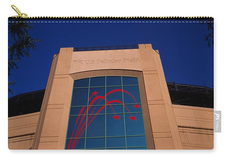 Photography Zip Pouch featuring the photograph Low Angle View Of A Building, U.s #1 by Panoramic Images