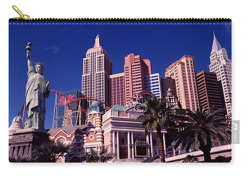 Photography Zip Pouch featuring the photograph Low Angle View Of A Hotel, New York New #1 by Panoramic Images