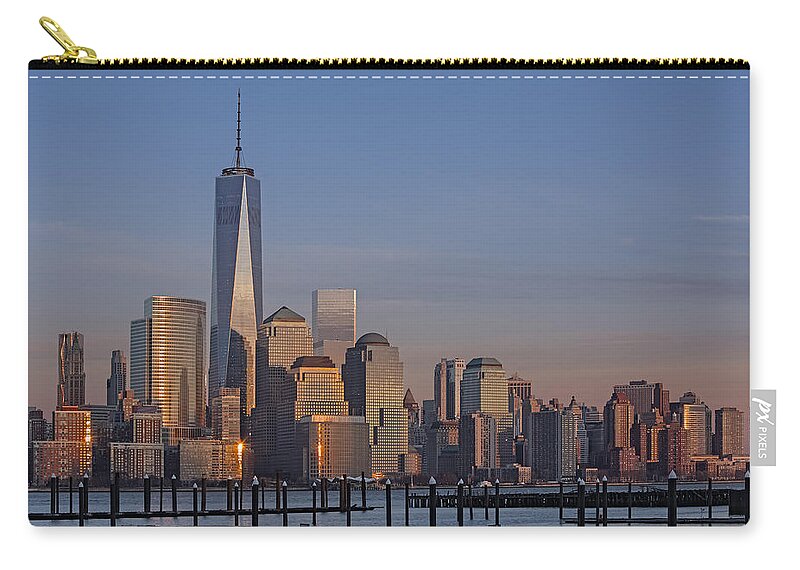 World Trade Center Carry-all Pouch featuring the photograph Lower Manhattan Skyline by Susan Candelario