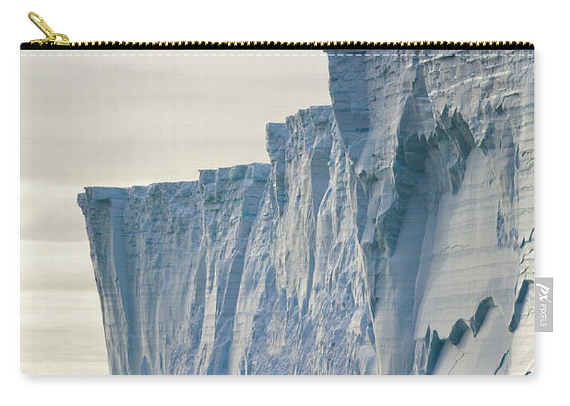 00346005 Carry-all Pouch featuring the photograph Massive Iceberg South Georgia by Yva Momatiuk John Eastcott