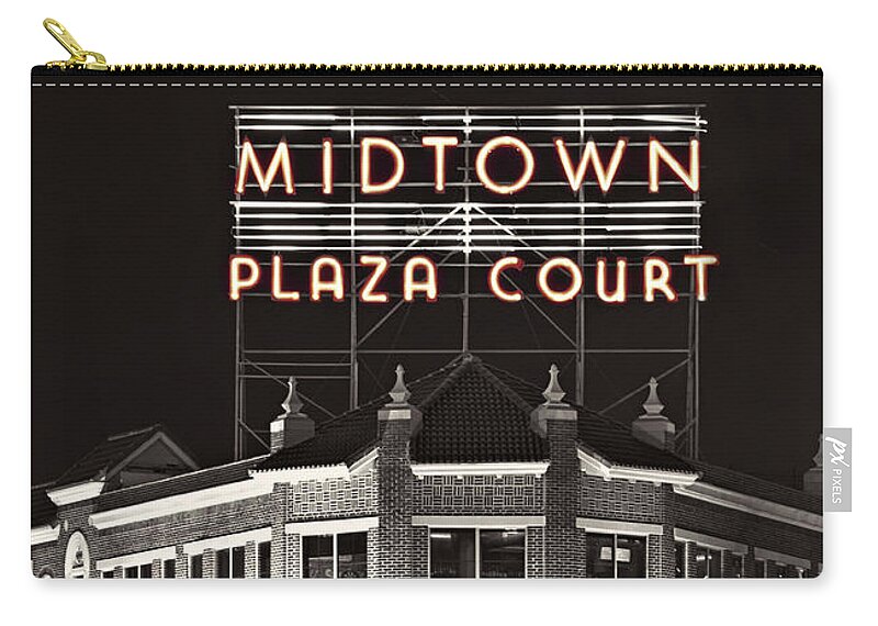 Midtown Zip Pouch featuring the photograph Midtown Plaza 2 by Ricky Barnard