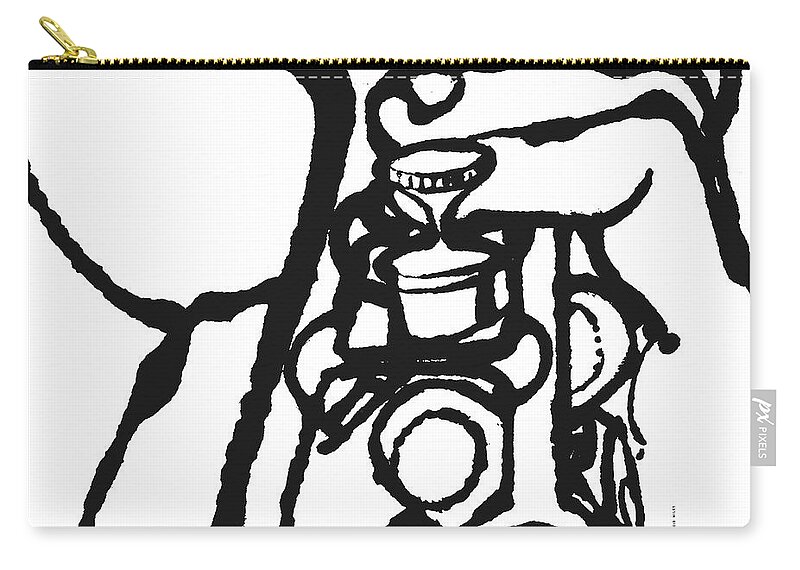 Jazz Zip Pouch featuring the digital art Miles Davis Quintet - Cookin' With The Miles Davis Quintet by Concord Music Group