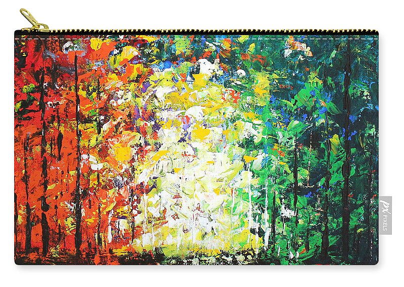 Morning Zip Pouch featuring the painting Morning Light by Kume Bryant