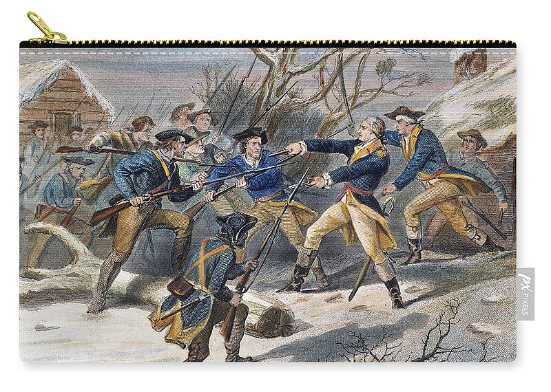 1781 Zip Pouch featuring the photograph Mutiny: Anthony Wayne 1781 #1 by Granger