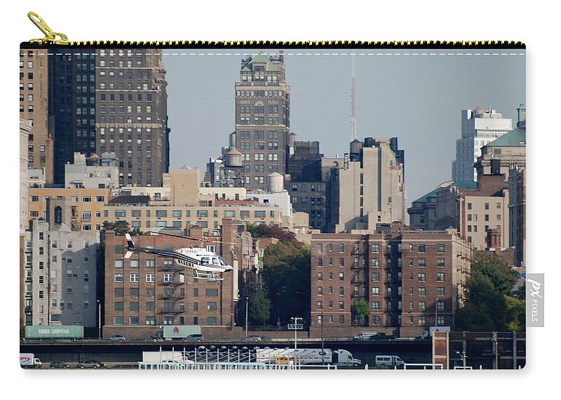 New York City Zip Pouch featuring the photograph New York Harbor #1 by Rob Hans