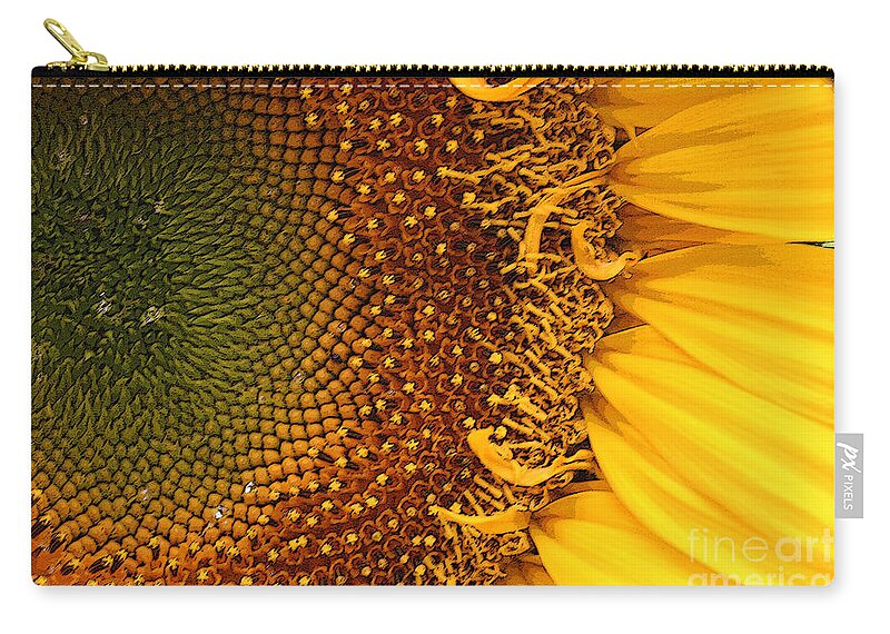 Sunflower Zip Pouch featuring the photograph O Sunflower by Jeanette French